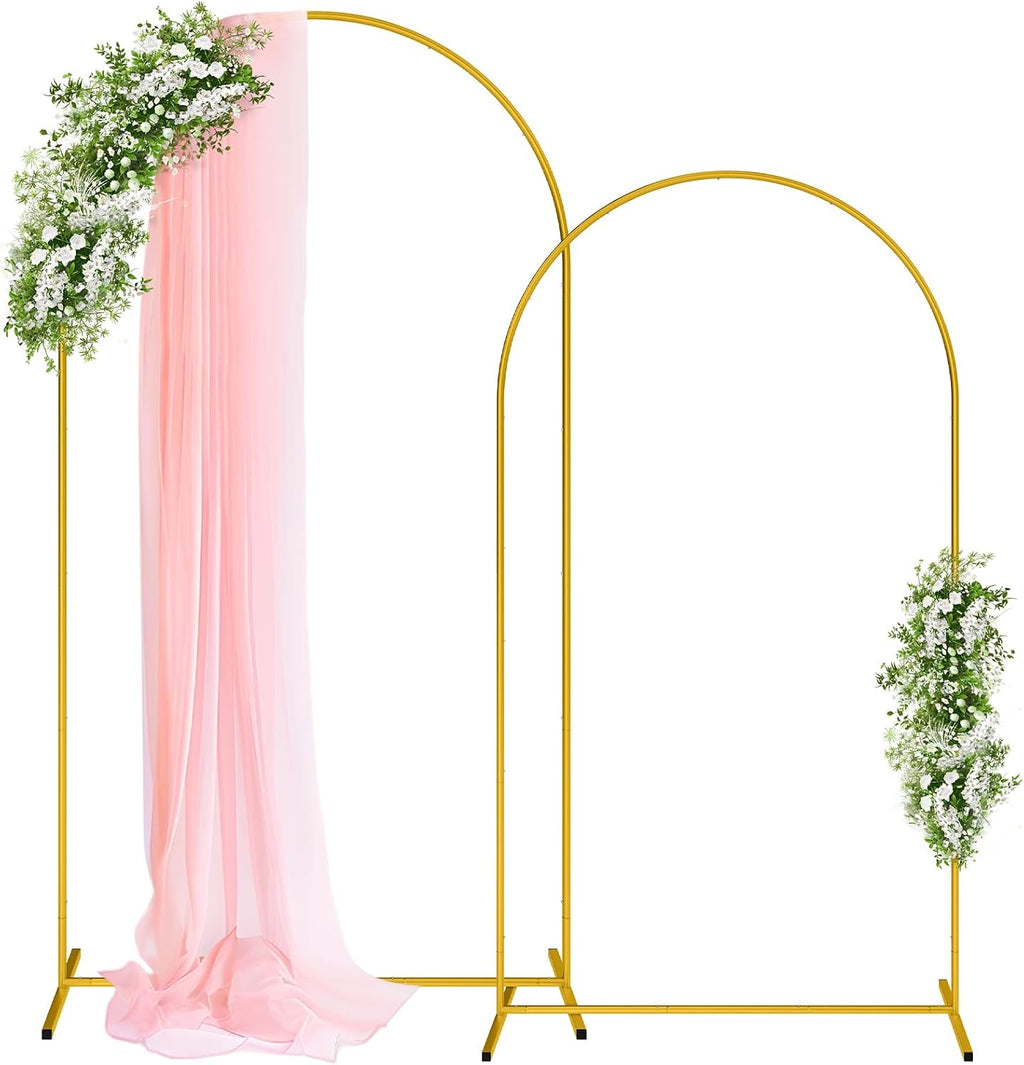 pureegg gold arch backdrop stand set, metal, set, main product view