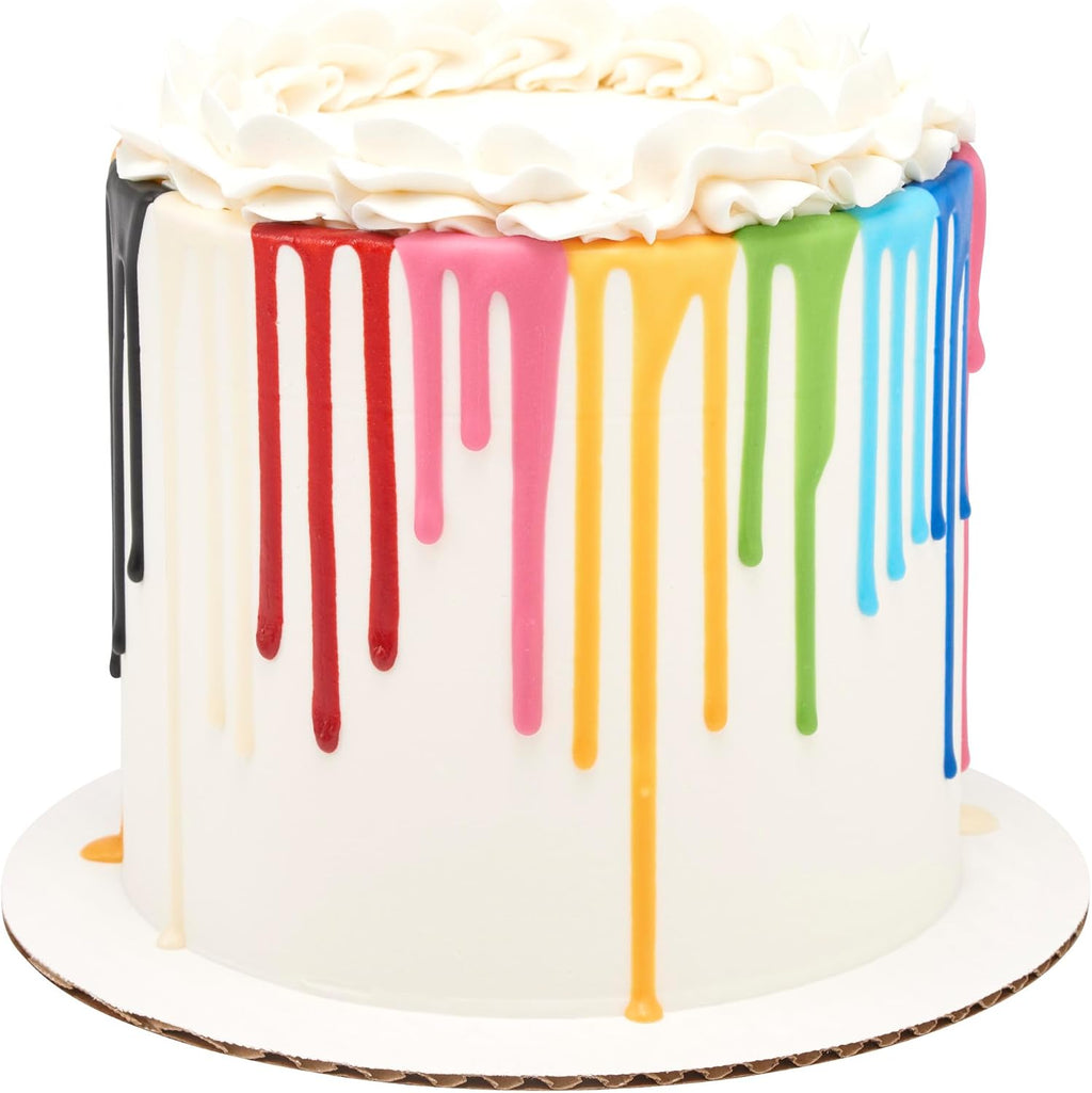 DecoPac Cake Drip, Red Color, Vanilla Flavor, Matte Like Chocolate, 6.35 oz