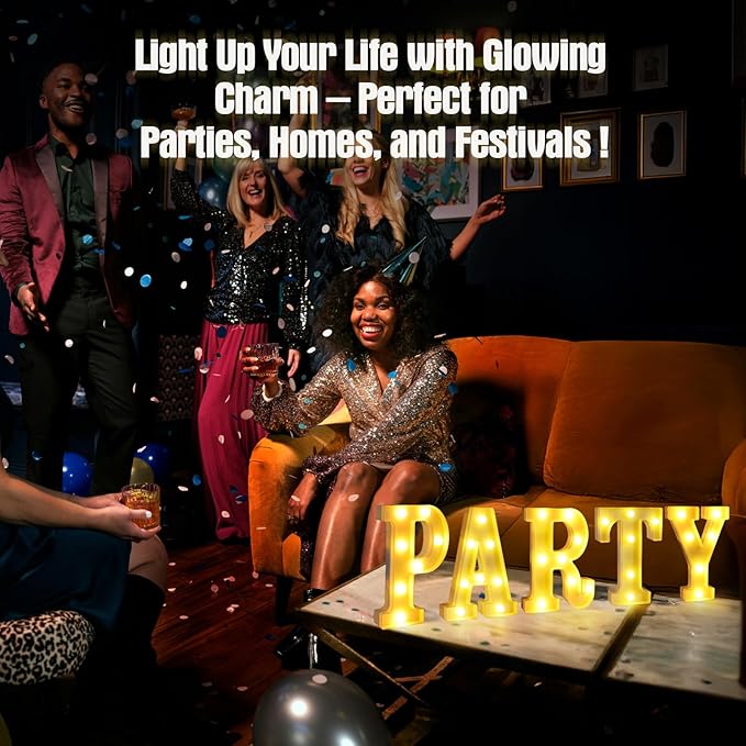 Light Up Letters P,LED Sign Marquee Letters 26 Alphabet for Party Birthday Name,Wedding,Christmas Decorations,Personalized Name Sign Letter for Centerpieces Table and Wall Decor