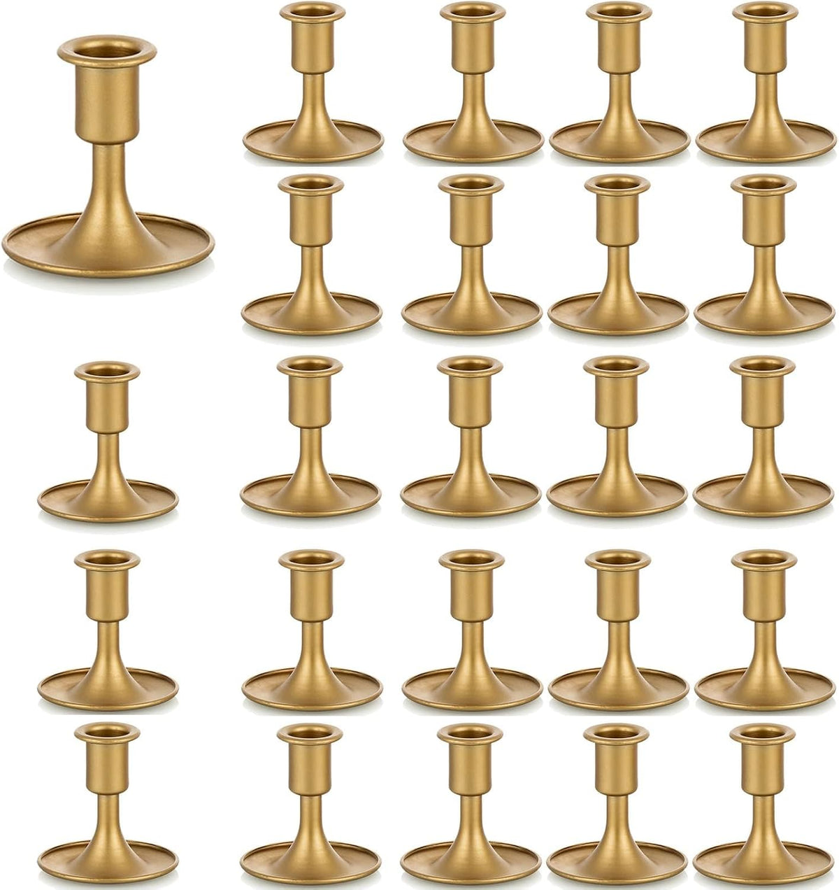 Candlestick Holders Taper Candle Holders, Romadedi Gold Candle Stick Candle H...