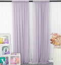 DUOBAO Silver Gray Curtains for Living Room Set of 2 Chiffon Curtain Window Voile Panels/Drapes/Treatment for Bedroom Office Banquet Room (2pcs 29x120 Inches)
