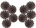 Coffee Party Decorations,Coffee Birthday Decorations,Party Events Accessories,Coffee Themed Party Decorations,Coffee Party,Friends Themed Party 8in Hanging Paper Fans 30 Color DIY Set(Coffee))