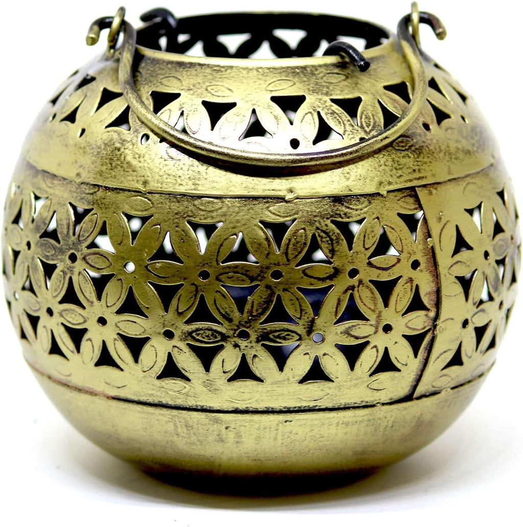 Decorative Brass Bowls with Floral Design Decorative Showpiece T-Light Candle Holder