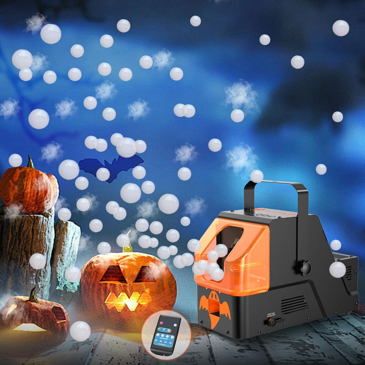 fog bubble machine, wooye 3-in-1 smoke bubble machine, main product view