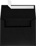 LUXPaper A7 Invitation Envelopes | Peel & Press | 5 1/4" x 7 1/4" | Black Linen | 80lb. Text | 50 Qty