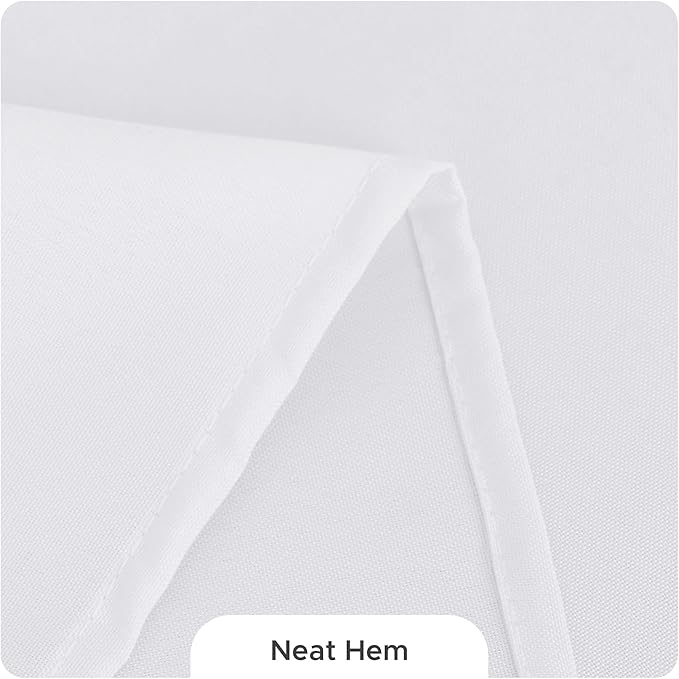 Fitable 8 Pack Round Tablecloths: Stain Resistant Wrinkle Free Circle Table Clothes, Washable Reusable Polyester Table Covers for Wedding Party Birthday Banquet Reception(White, 70 Inch)