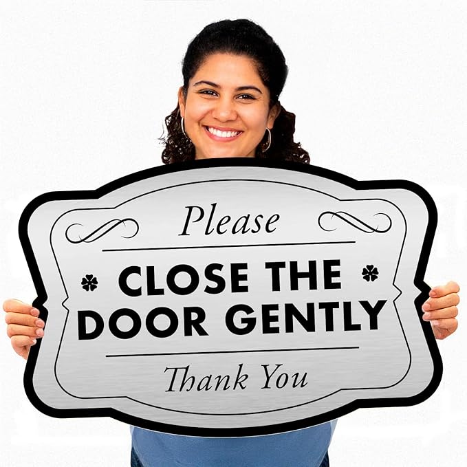 Custom Decorative Outdoor Metal Signs, Personalized Aluminum Signs, Customized Driveway Signs, Waterproof Signs Made In USA, Design 3 Metalic Silver 42x28 In
