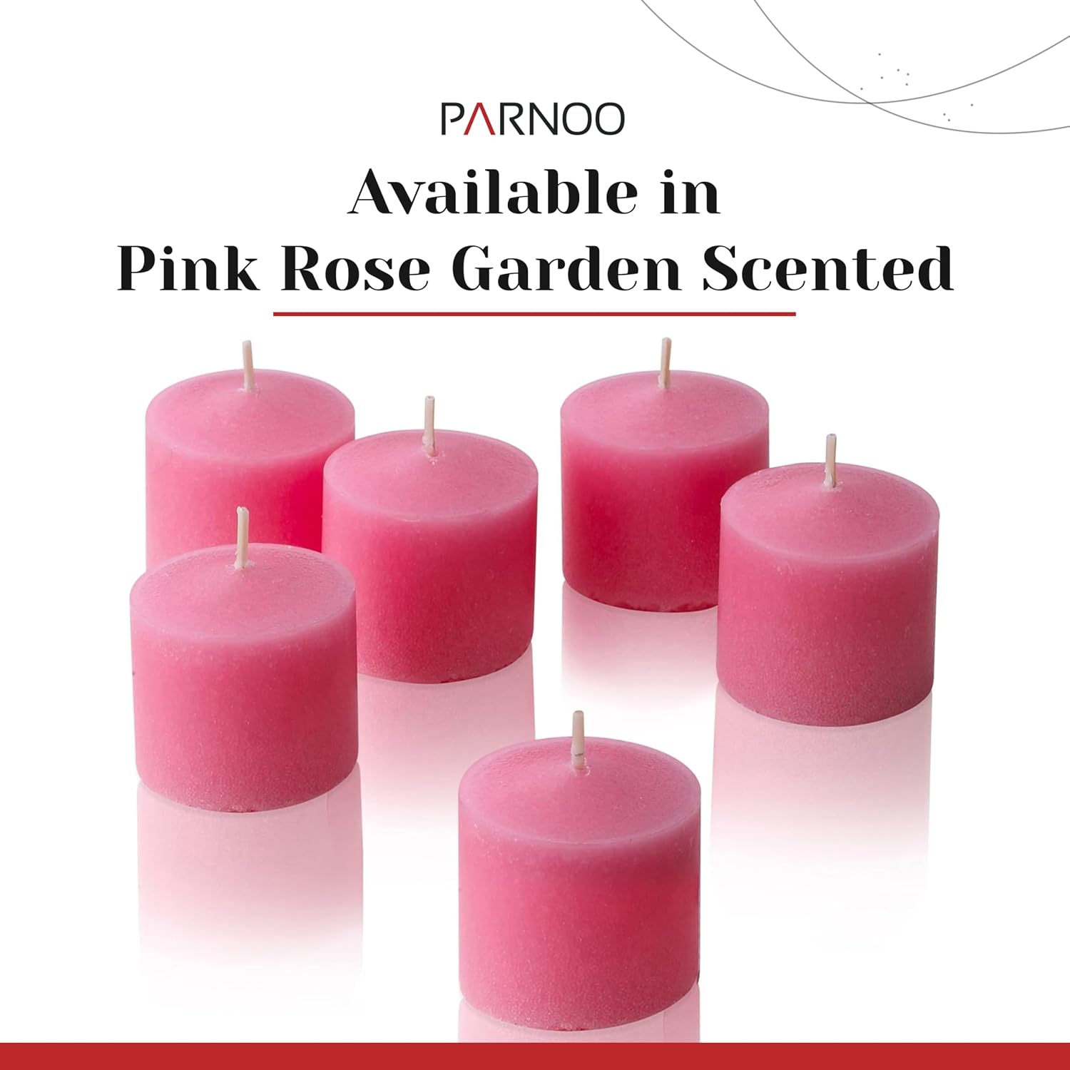 Pink Rose Garden Scented Votive Candles, Set of 12-1.25" Wax Candles for Home, Scented 10 Hour Burn Time - Aromatherapy, Spa Ambiance, Table Centerpieces & Home Décor