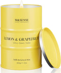 M&SENSE Lemon Candle,Summer Grapefruit Scented, Lemon Soy Candles 11.3oz 70 Hour Slow Burning, Limoncello Highly Scented Citrus Candles for Bathroom, Fresh Smelling Candle