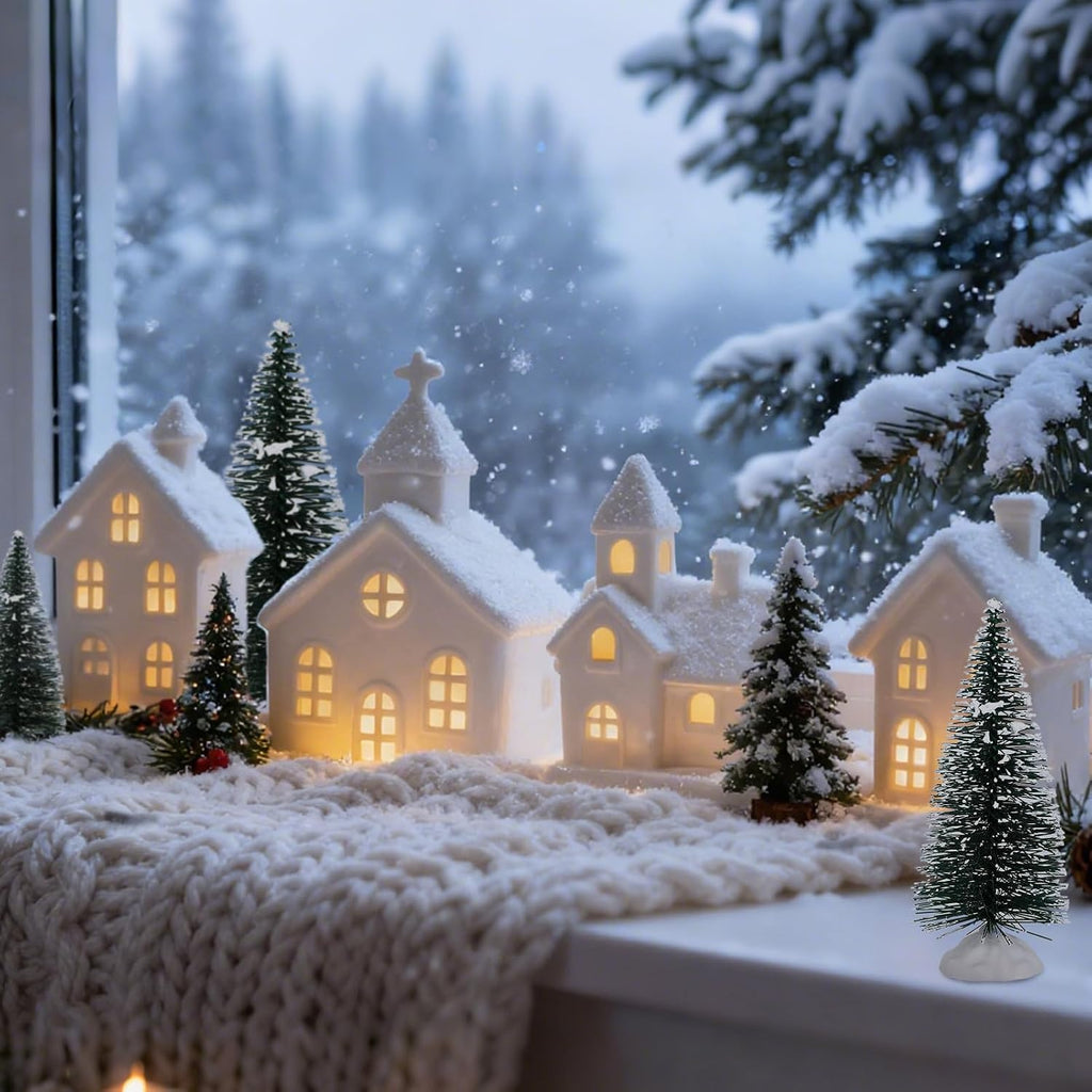 light up christmas village set of 4 lighted, main product view