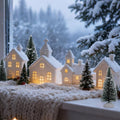 light up christmas village set of 4 lighted, main product view