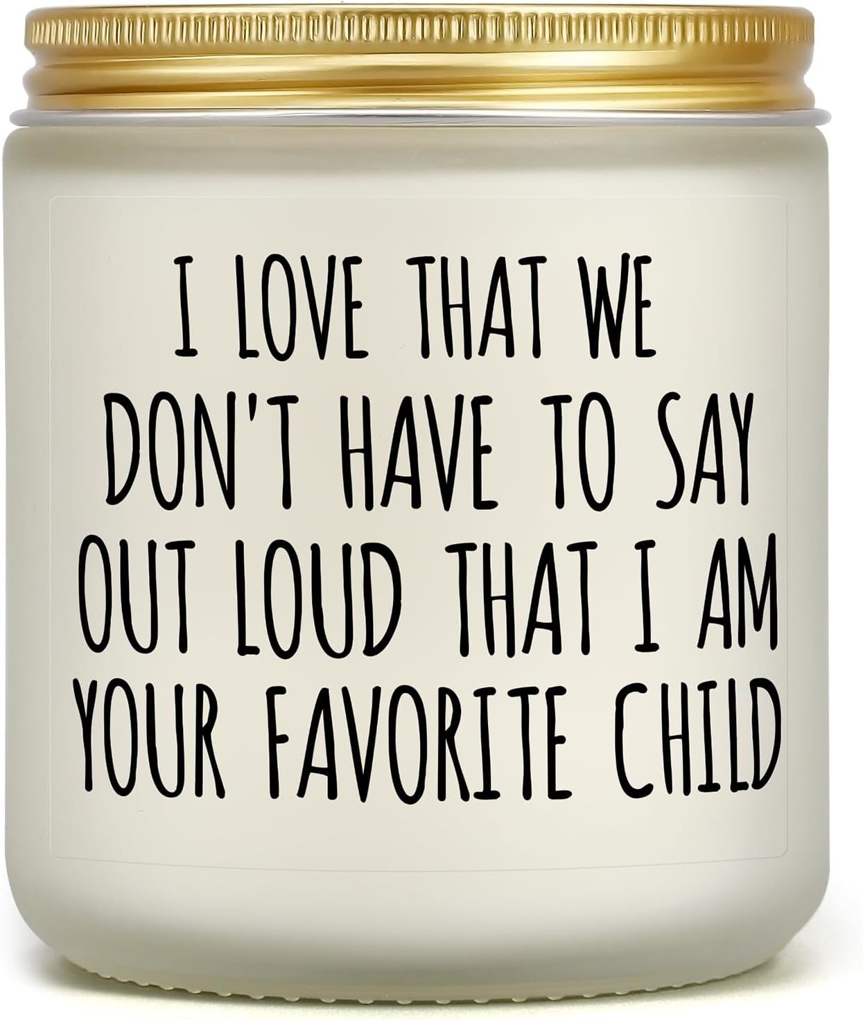 Mothers Day Gifts for Mom, Fathers Day Gift for Dad, Mom Birthday Present from Daughter or Son, Funny Christmas Presents for Grandpa Grandma Nana, Favorite Child Candles