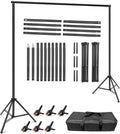 Hemmotop Backdrop Stand 10x8ft, Heavy Duty Photography Background Stand for Parties, Adjustable Photo Backdrop Stands Kit for Wedding, Photo Booth, Party, Decoration, Balloon, Projector Screen