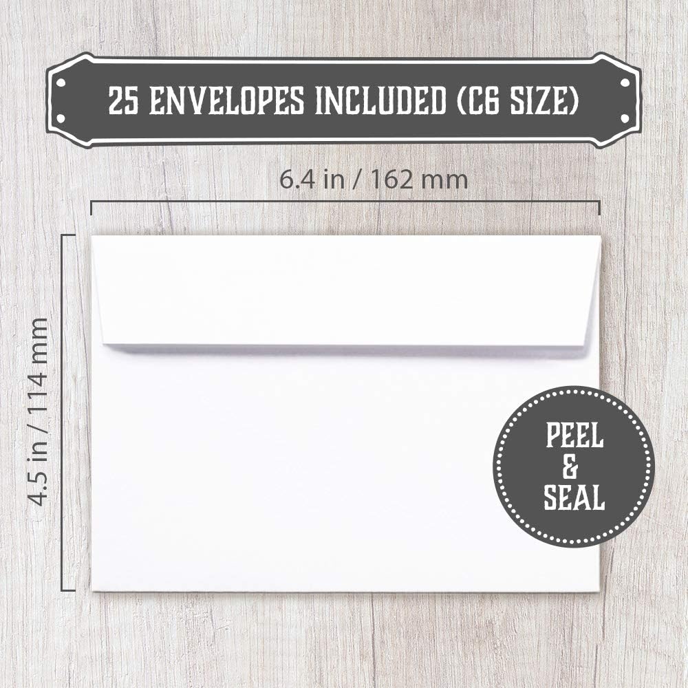 Baby Shower Invitations for Boy with Envelopes (Set of 25) - Lumberjack Baby Shower Invitations with Diaper Raffle Tickets and Book Request Cards - Rustic Buffalo Plaid Oh Boy Baby Shower Invites