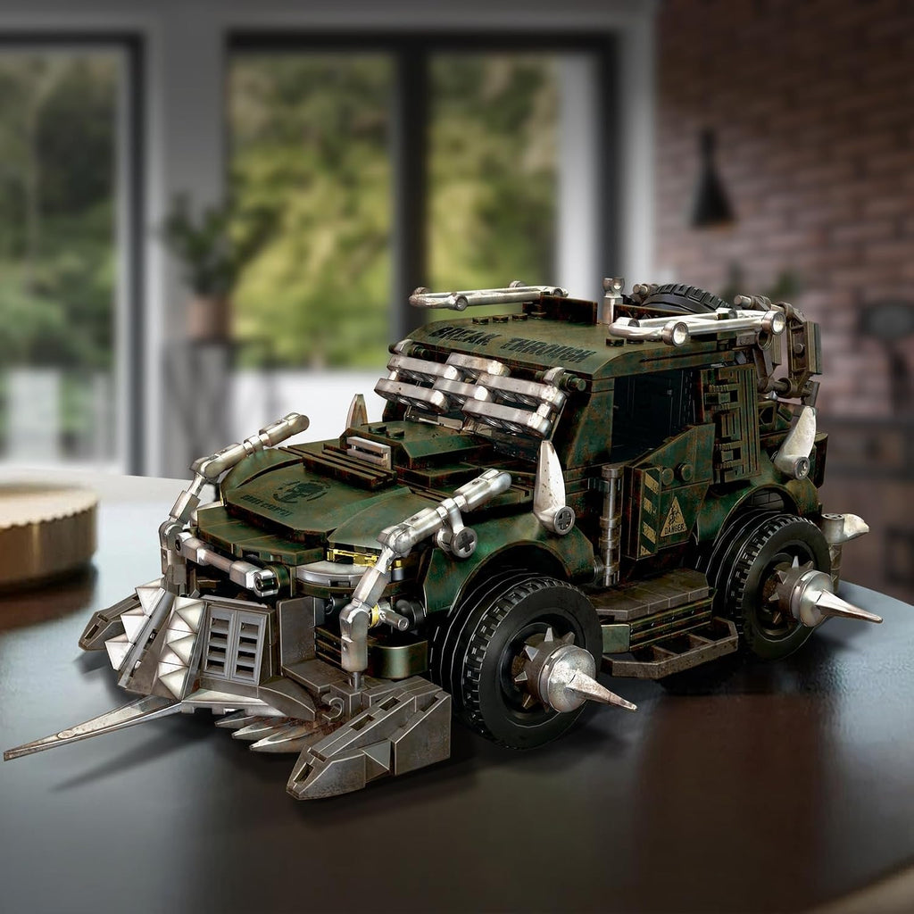 high godo technic car building blocks set for on a desk or shelf