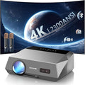 Smart Daytime 4K Projector HDR 2300ANSI with WiFi, Bluetooth, NFC, Apps, Auto Focus/Keystone,Ultra HD 1080P Movie Gaming Karaoke Projector with 2 HDMI ARC, 2 USB, 2 Mics for Home Theater Party TV Golf