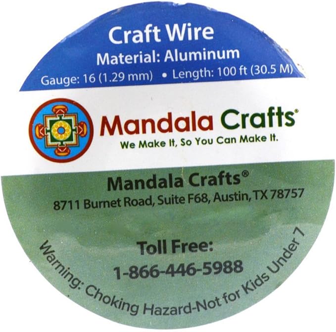 Mandala Crafts 16 Gauge Anodized Aluminum Craft Wire for Jewelry Making - 100 FT Colored Flexible Magenta Wire - Bendable for Bonsai Armature Crafting Sculpting