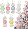 LANGXUN 6pcs Candy Land 2025 Xmas Birthday Party Wedding Suppiles Decoration, Hanging Candy Cane Christmas Tree Décor, Christmas Decorative Hanging Ornaments Crafts
