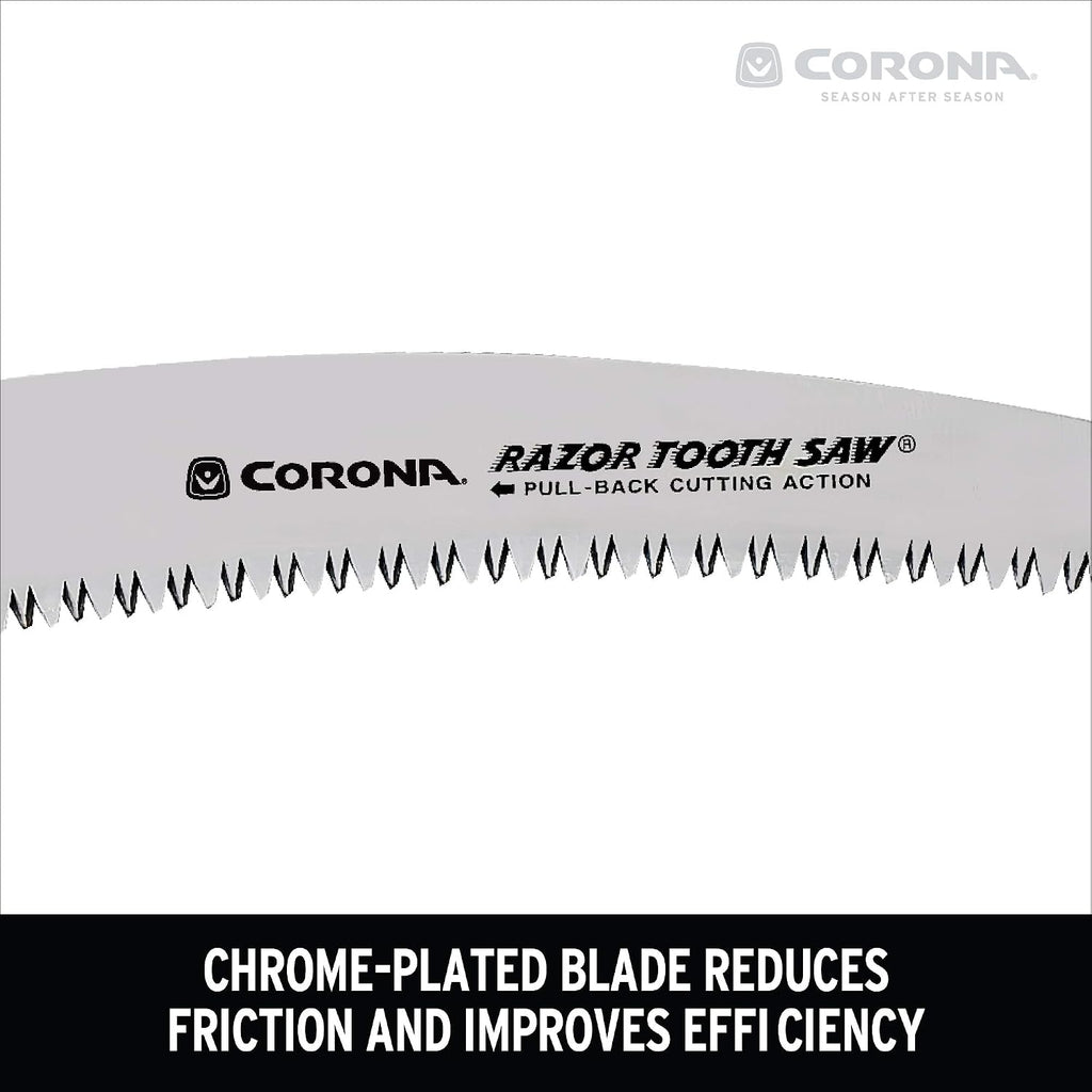 corona tools rs16150b razortooth 10" folding pruning saw, side view