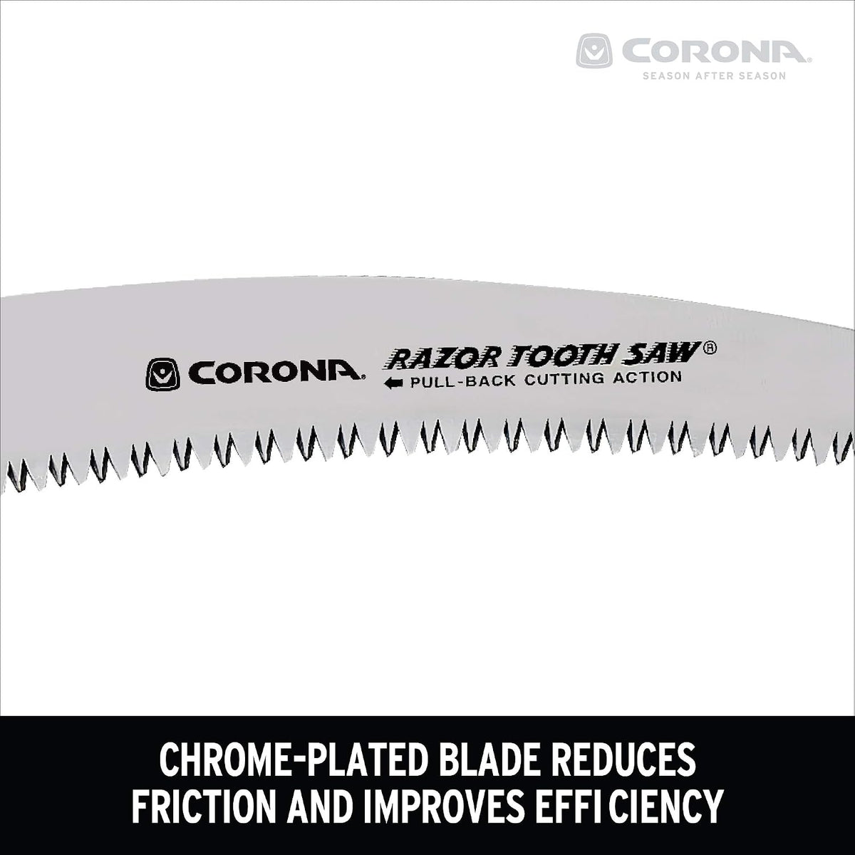 corona tools rs16150b razortooth 10" folding pruning saw, side view