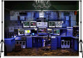 Computer Office Backdrop Retro Computer Photo Backdrop Blue Computers Hacker Room Background for Photography Party Room Decorations Photo Booth Props Supplies 7x5 YUNBDJ557