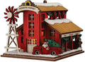 old world christmas farmer's market barn wooden ornament, main product view