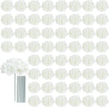 aviviho 65pcs white hydrangea artificial flowers bulk faux, main product view