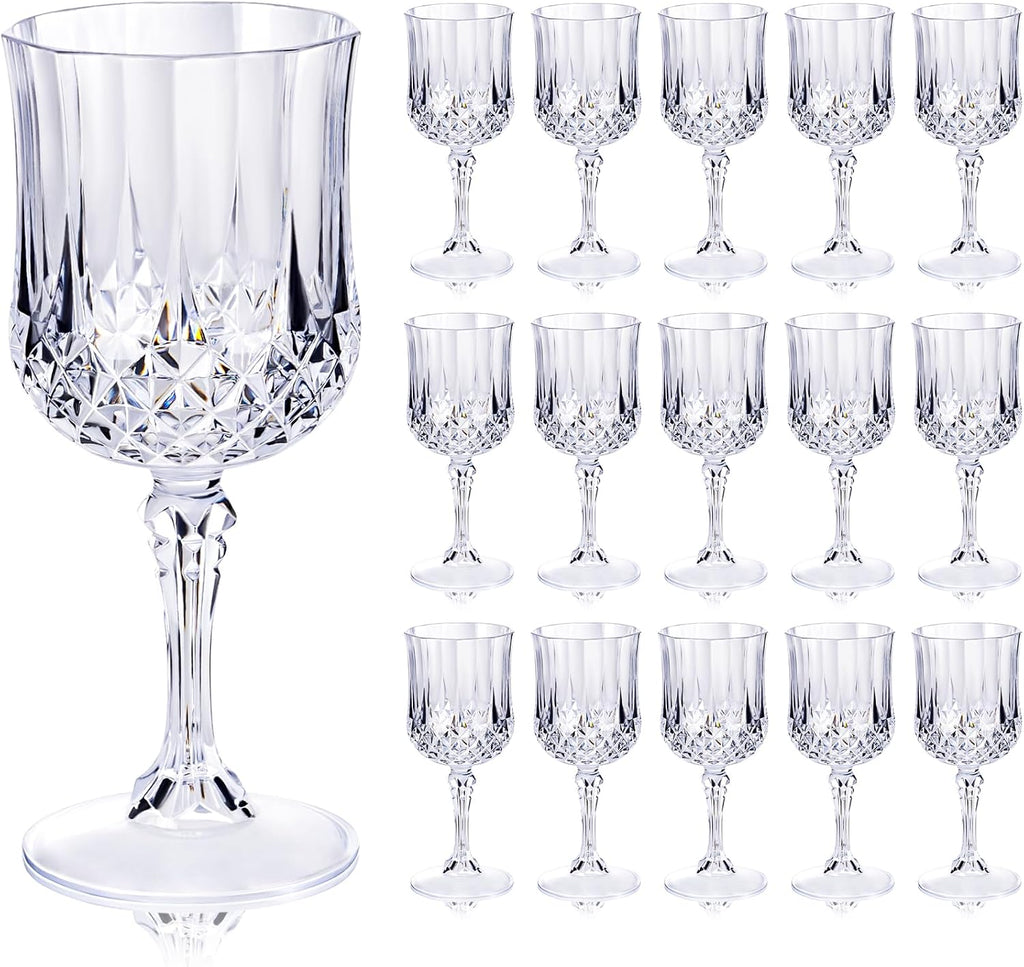 ciaell 48pcs plastic wine glasses - 7 oz, main product view