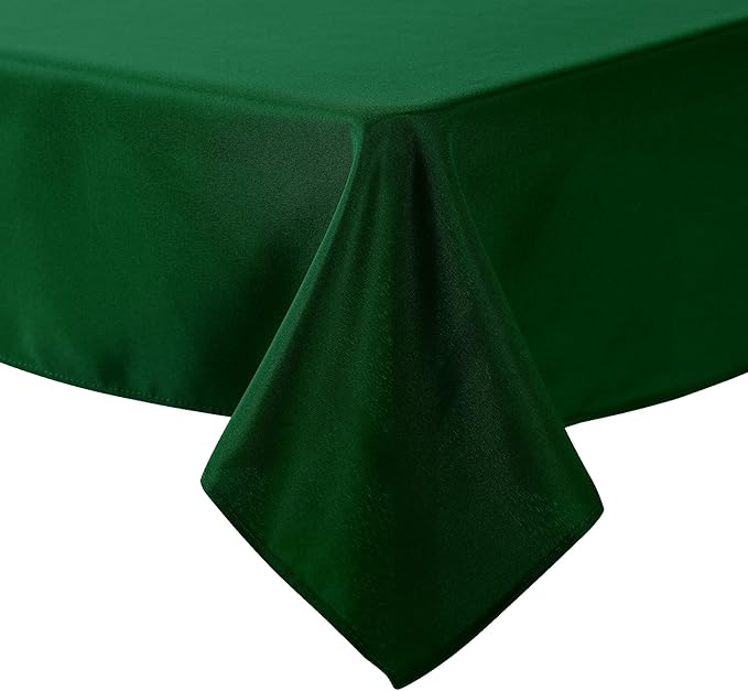 CupuamonSquare Tablecloth 70x70 inch Washable Polyester Fabric Table Cloth for Wedding Party Dining Banquet Decoration（70x70,Hunter）