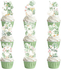 Silly Goose Baby Shower Decorations - 36PCS Sage Green A New Silly Goose is Almost Loose Party Decorations Cake Toppers Cute Animal Theme Cupcake Toppers for Gender Reveal Baby Shower Birthday Party
