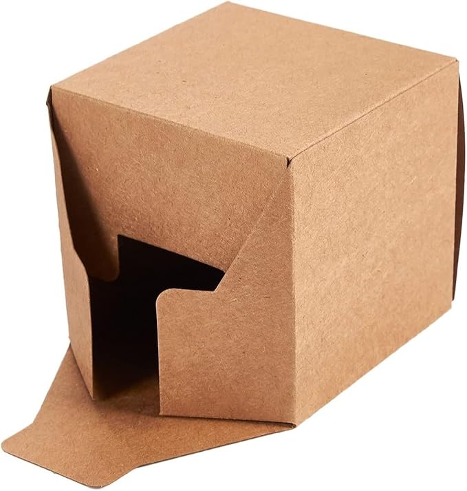Juvale Bridesmaid Proposal Box - 100 Pack, Brown, 3 x 3 x 3 Inches - Mini Gift Boxes with Lids for Cookie & Candy
