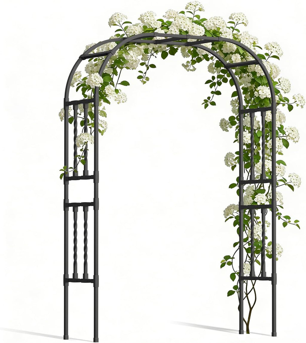 square tube metal garden arbor trellis,5.9x7.9ft, main product view