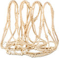 fairysandy 49.2 ft wood bead garland rustic christmas, main product view