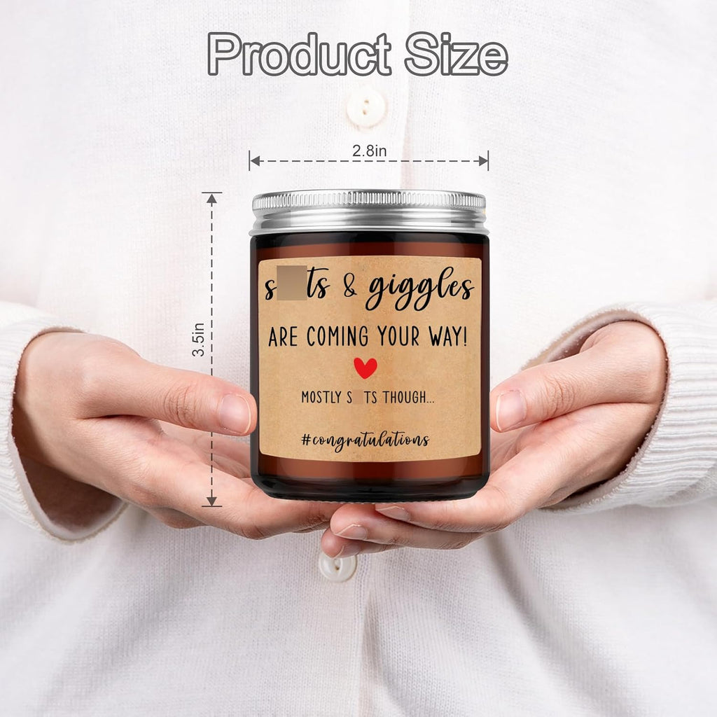 Miracu Funny Baby Shower Candle, New Parents Gifts for Couples, Unique Mom and Dad Gifts for New Parents, Expecting Mom to be - Fathers Day, Boy Baby Announcement, Congratulations Pregnancy Couple