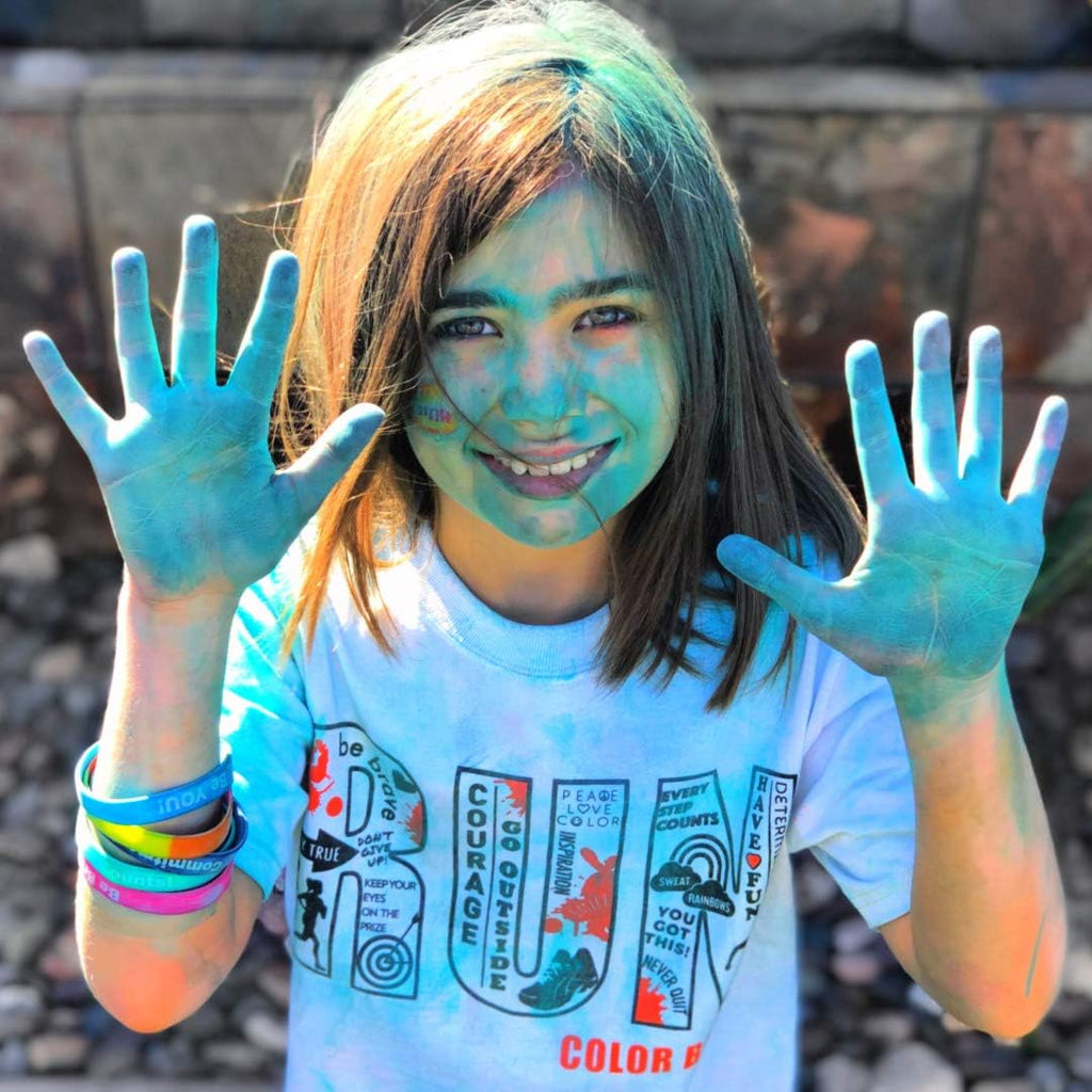 Color Blaze Color Run Powder - 5 lbs of Each Color - Pink, Blue, Green, Yellow - Non-Toxic, Washable Color Powder - Pack of 4 Bags - 20 Pounds in Bulk