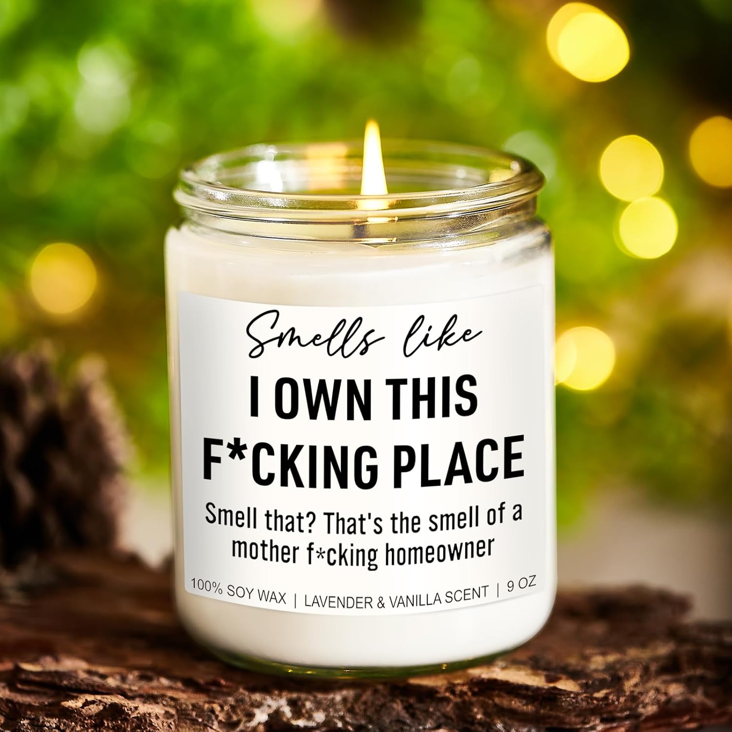 Younift Funny Scented Candle, House Warming Gifts New Home, Housewarming Gifts for Women, Men, Couple, New Homeowner - First Apartment Essentials - Closing Presents for Home Buyers - 9 oz