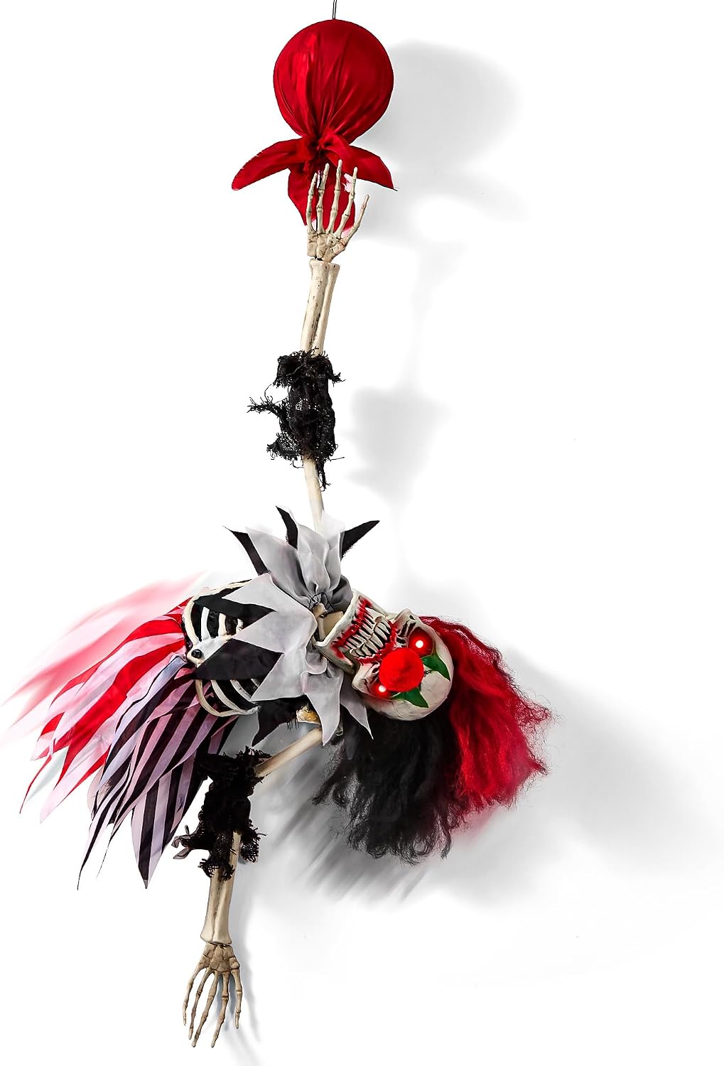 Halloween Animatronics Hanging Clown - Animated Scary Talking Decoration with...