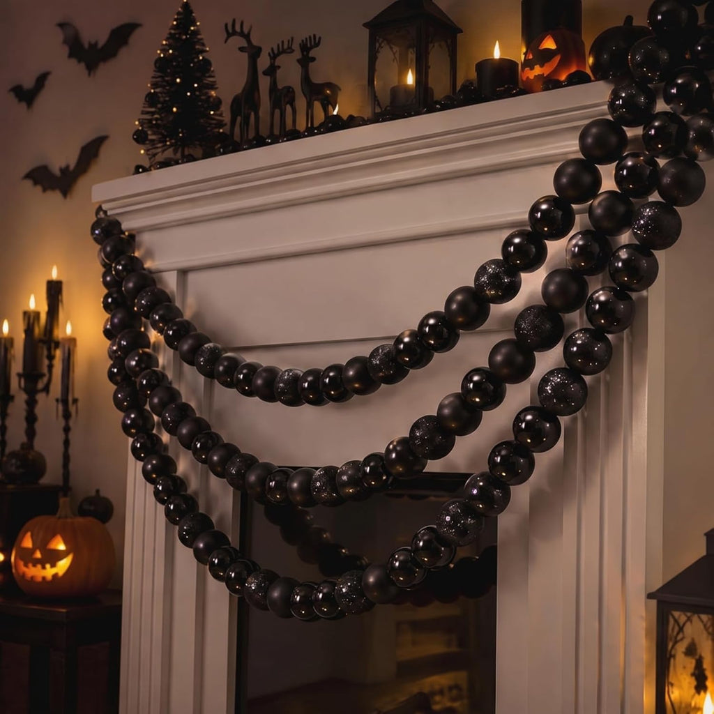 jenaai 3 pcs 6 ft black christmas ball, main product view