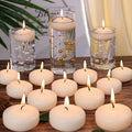 36 Pack Floating Candles,2 inch Ivory Unscented Dripless Floating Candle for Centerpieces,5-6H Burning 2" Water Candles Bulk for Cylinder Vases,Weddings,Christmas Party,and Holiday