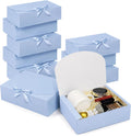 PartyGifts&beyond Gift Boxes with Lids for Presents 10 Pack Bridesmaid Proposal Boxes for Wedding,Engagements,Bridal Shower,Party Gift(Light Blue)