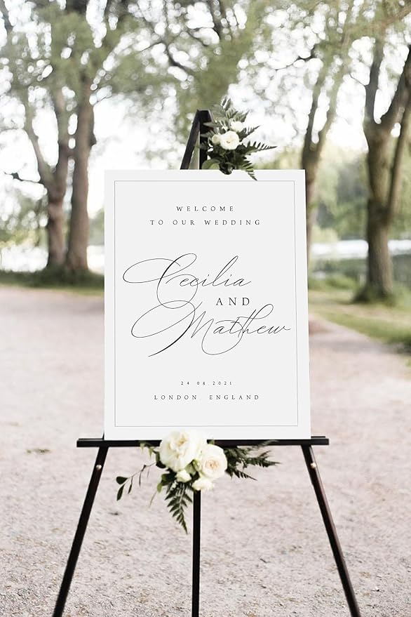 Welcome To Our Wedding Sign, Welcome To Our Wedding Sign With Stand, Wedding Welcome Sign Template, Welcome To Our Wedding Sign, Wedding Decor, Wedding Signage