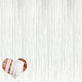 4 Pack White Fringe Curtain Backdrop, 3.2Ft x 6.6Ft Metallic Tinsel Foil Fringe Streamers Background for Photo Booth Birthday Wedding Baby Shower Carnival Easter Mother’s Day Party Decorations