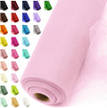 54" by 20 Yards Pink Tulle Fabric Rolls - Tutu Spool Bolt for DIY Wedding Decoration, Baby Shower Tutu Skirt, Gift Wrapping - Large Matte Tulle, Roll Packaging (Light Pink)