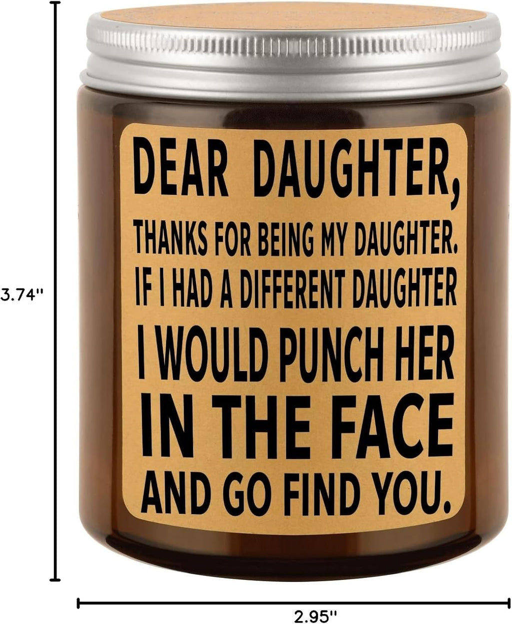 Daughter Gift from Mom, Dad - Birthday Gifts for Daughters - Funny Gift for Adult Daughter, Women - Funny Birthday Wedding Gifts for Daughter, Stepdaughter