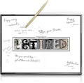 Framed Retirement Decorations Guest Book for Men 12"x16" Black Frame, Party Decor - including Gold Pen & Acrylic Glass - Happy Retirement Card Centerpieces, Retired Party Decor Gifts for Him