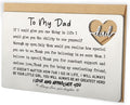 YODOCAMP Dad Wallet Card Thank You Gift from Daughter, Appreciation Greeting Card for Father, Meaningful Birthday Fathers Day Gift, Pocket Reminder Card for Dad QBK15