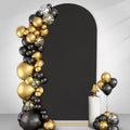 Black Arch Cover 7.2ft Spandex Backdrop Stand for Balloon Wedding Party Ceremony Decorations - Stretchy Chiara Arch