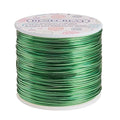 BENECREAT 12 17 18 Gauge Aluminum Wire (17 Gauge,380FT) Anodized Jewelry Craft Making Beading Floral Colored Aluminum Craft Wire - Green