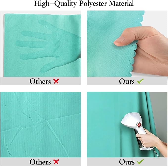 10x20FT Large Light Blue Screen Backdrop for Photography, Chromakey Blue Photo Background Curtain Seamless for Video Meeting Photoshoot Party