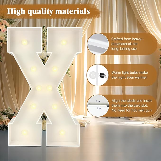 Marquee Light Up Numbers: 4FT Large Decorative Letters Signs for Party Decorations Baby Shower Birthday Wedding Engagement Anniversary, 4 Feet Tall Pre-Cut DIY Foamboard Number 1 - Easy to Assemble